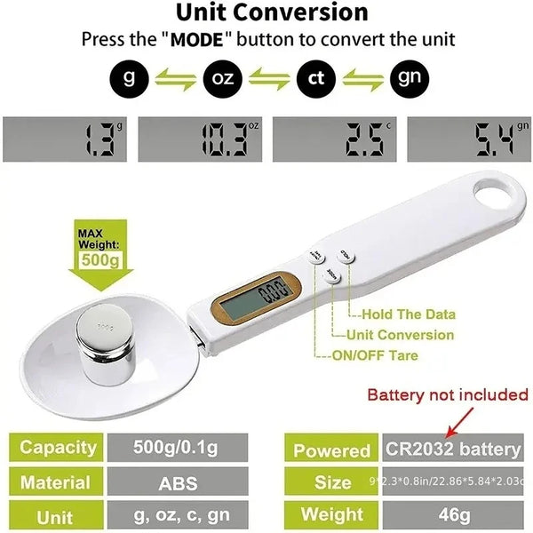 Smart Kitchen Weighing Spoon